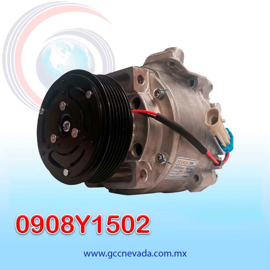 COMPRESOR CHEVROLET TRACKER AÑO 13/16 / SONIC / ONIX / COBALT AÑO 13/19 R-134A 6PK 12V NEVADA ASIA