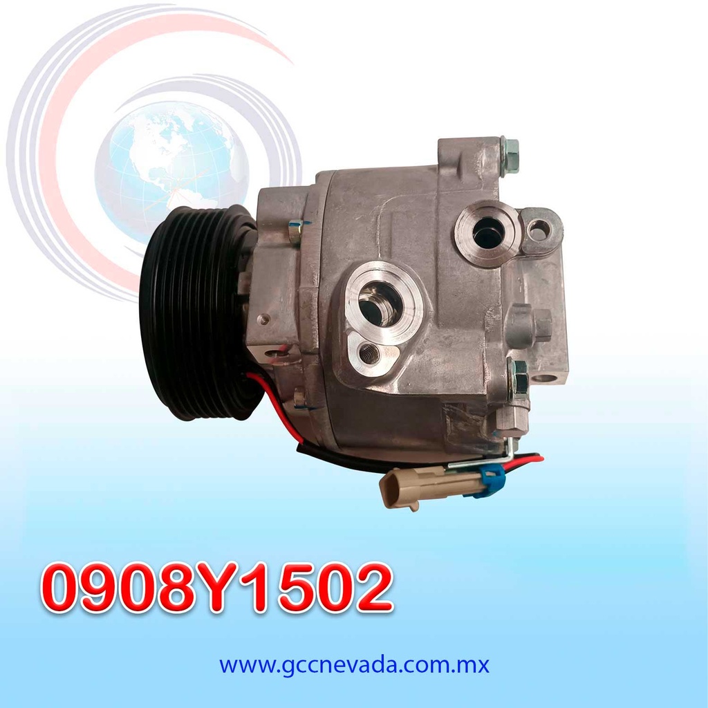 COMPRESOR CHEVROLET TRACKER AÑO 13/16 / SONIC / ONIX / COBALT AÑO 13/19 R-134A 6PK 12V NEVADA ASIA