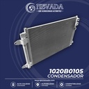 CONDENSADOR VOLKSWAGEN JETTA / BEETLE AÑO 15/19 R-134-A C/FILTRO NEVADA ASIA