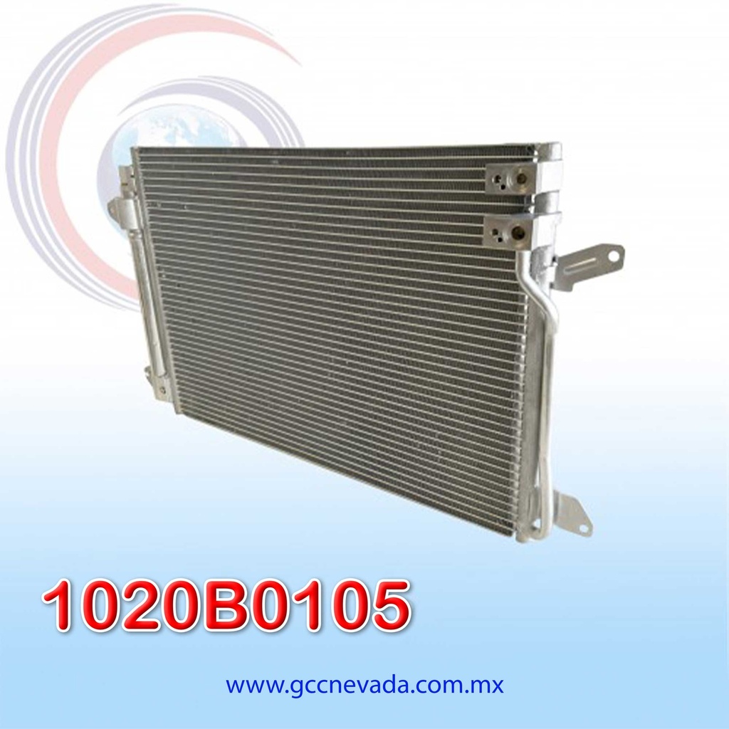 CONDENSADOR VOLKSWAGEN JETTA / BEETLE AÑO 15/19 R-134-A C/FILTRO NEVADA ASIA