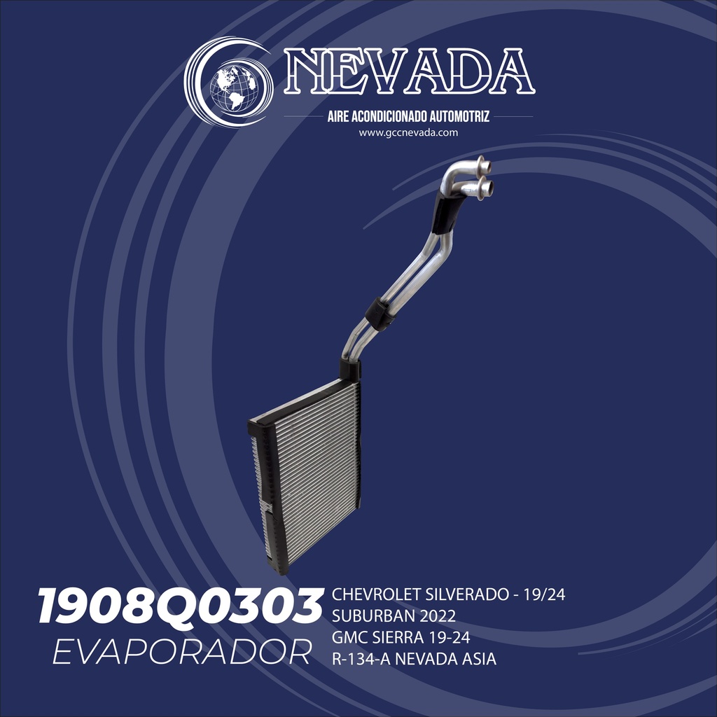 EVAPORADOR CHEVROLET SILVERADO / GMC SIERRA  AÑO 20/22 R-134-A NEVADA ASIA