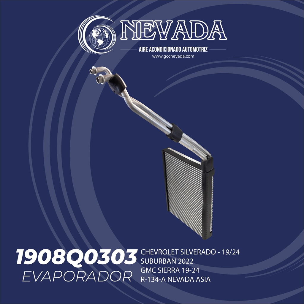 EVAPORADOR CHEVROLET SILVERADO / GMC SIERRA  AÑO 20/22 R-134-A NEVADA ASIA