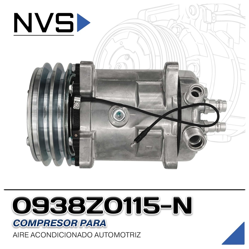 COMPRESOR 508 STD R-134-A 8 OREJAS ORING 2A NEVADA ASIA