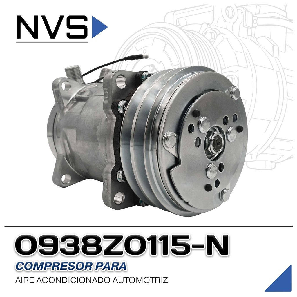 COMPRESOR 508 STD R-134-A 8 OREJAS TOMA VERTICAL O-RING 2A 132MM 12V SD5S14 NEVADA ASIA