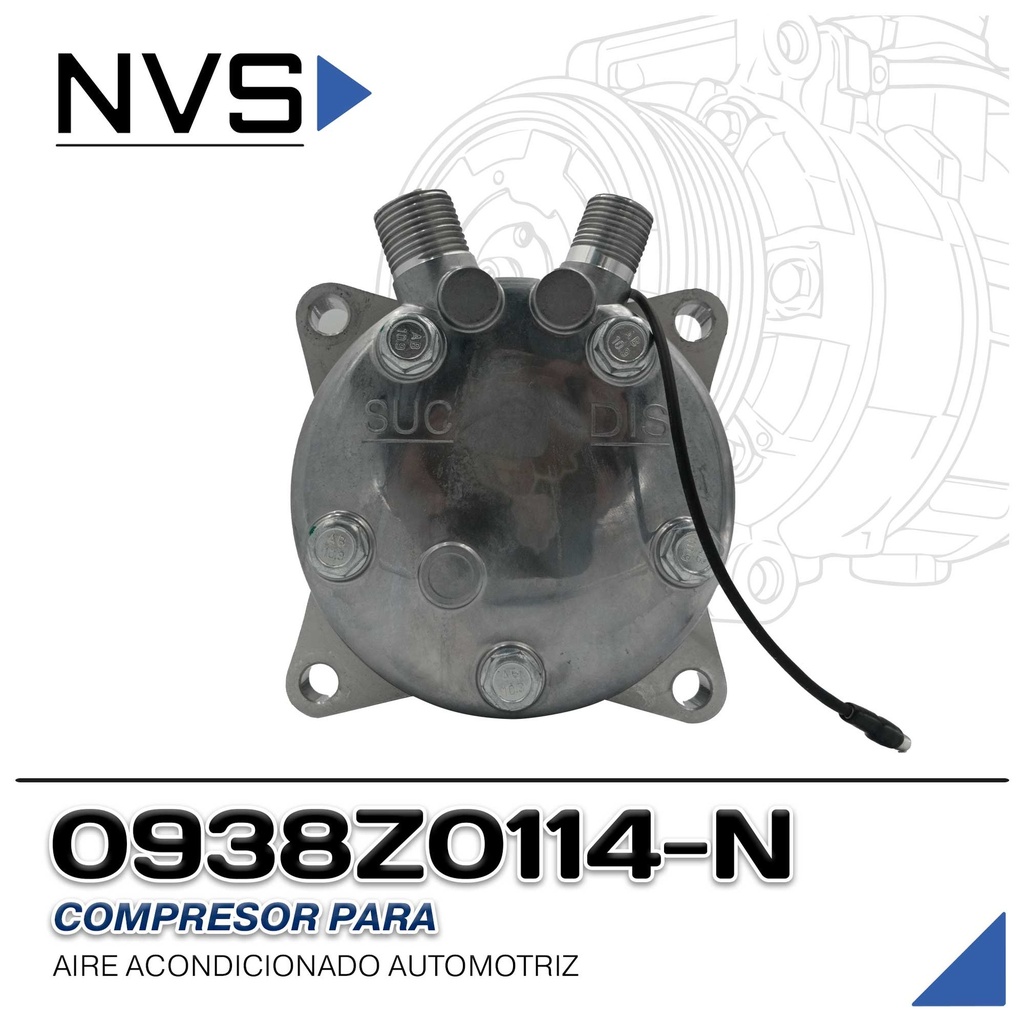 COMPRESOR 508 STD R-134-A 8 OREJAS ORING 8PK NEVADA ASIA