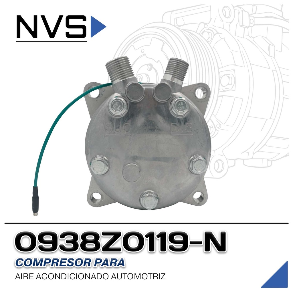 COMPRESOR 508 STD R-134-A 8 OREJAS ORING 24V 8PK NEVADA ASIA