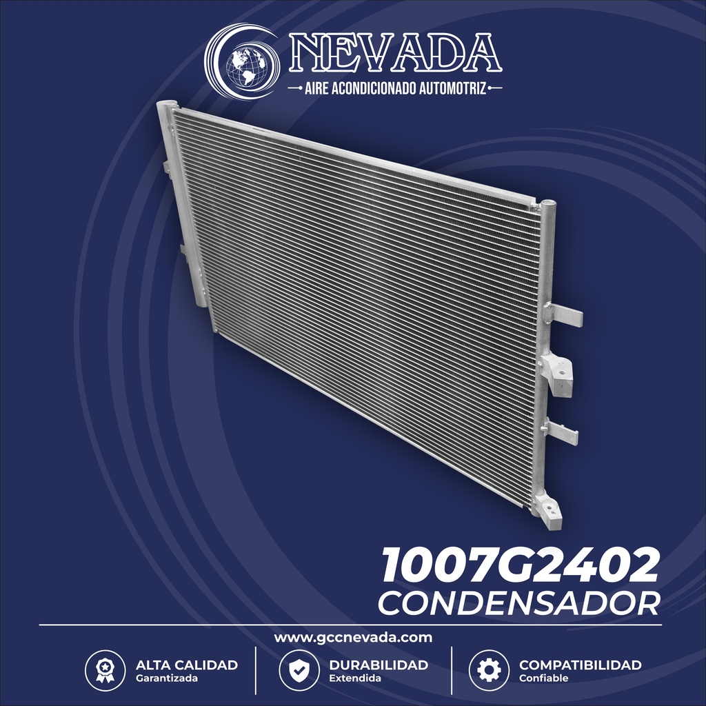 CONDENSADOR FORD TRANSIT 150/250/350/ 350HD AÑO 15/19 R-134-A NEVADA ASIA