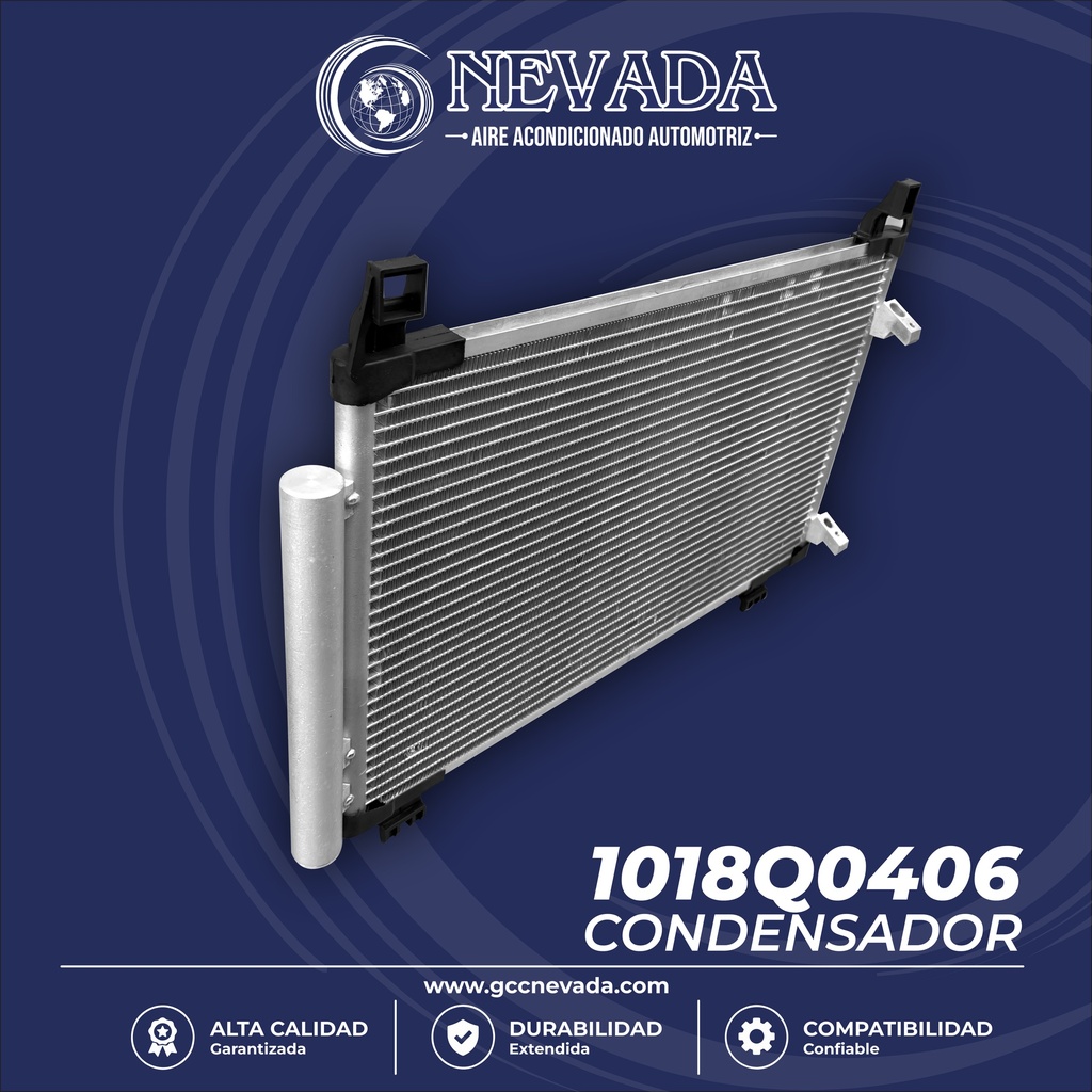 CONDENSADOR TOYOTA YARIS AÑO 06/15 R-134-A NEVADA ASIA