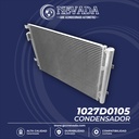 CONDENSADOR KIA RIO / HYUNDAI VELOSTER 13/16 / HYUNDAI ACCENT 13/17 C/FILTRO NEVADA ASIA