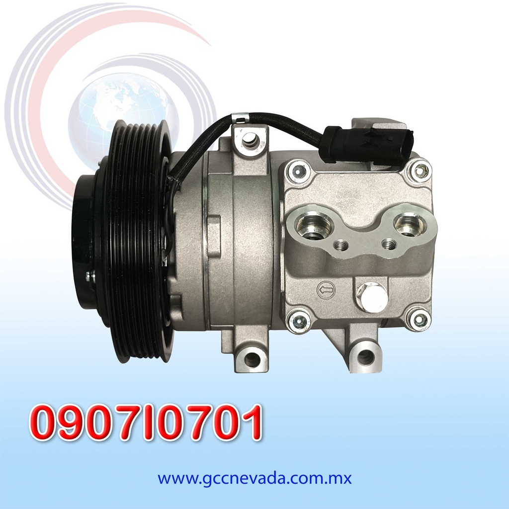 COMPRESOR FORD FIESTA POWER / ECOSPORT 1.6L / 2.0L AÑO 05/10 R-134-A T/P 6PK HS15 NEVADA ASIA