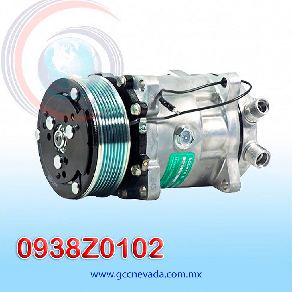 COMPRESOR 508 SANDEN R-134-A 8 OREJAS O-RING 7PK 12V SINGAPUR