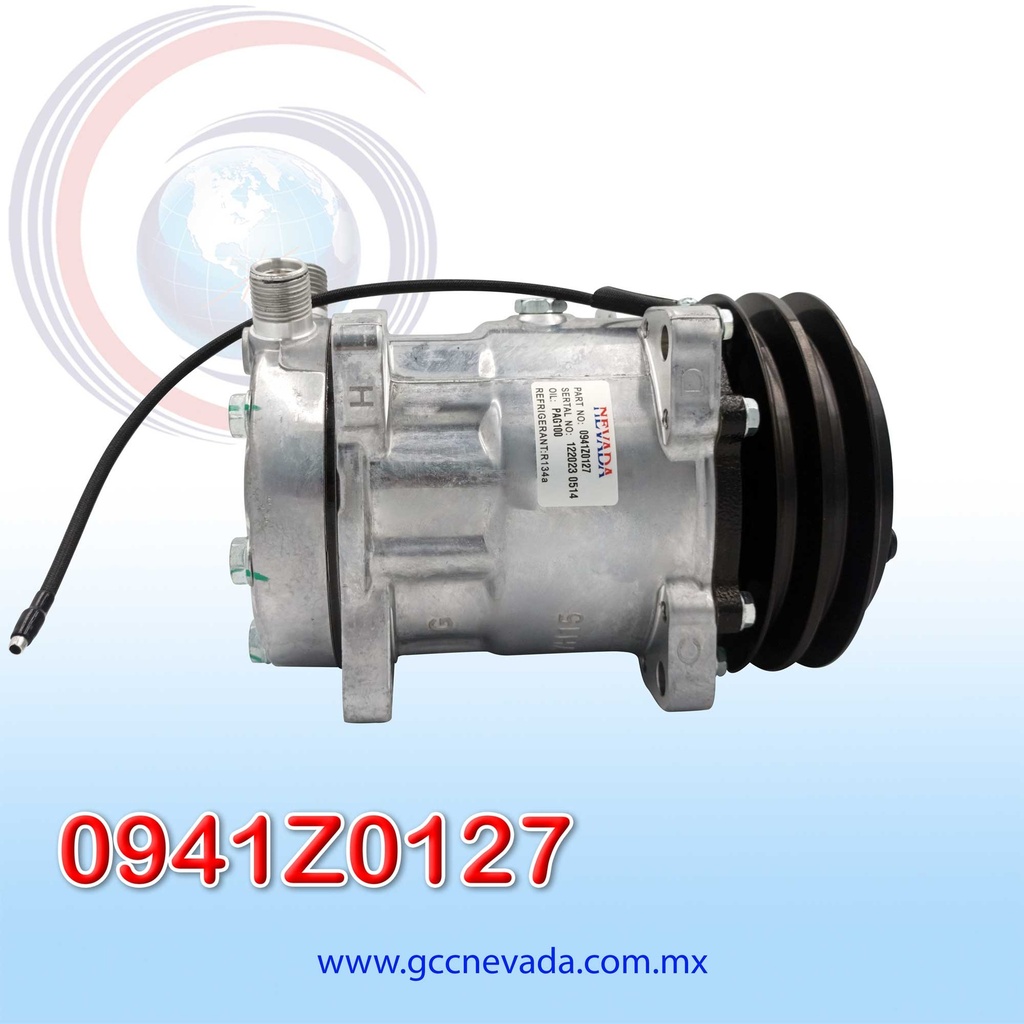 COMPRESOR 709 SD7L15 R-404-A 8 OREJAS O-RING 2A 24V NEVADA ASIA