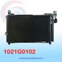 CONDENSADOR MAZDA BT-50 AÑO 06-14 / FORD RANGER 98-10 R-134-A C/FILTRO NEVADA ASIA