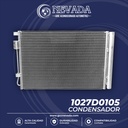 CONDENSADOR KIA RIO / HYUNDAI VELOSTER 13-16 / HYUNDAI ACCENT 13-17 C/FILTRO NEVADA