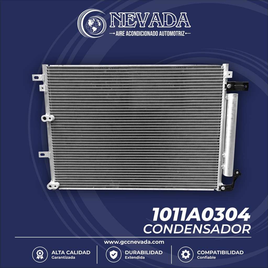 CONDENSADOR JEEP CHEROKEE AÑO 14/18 R-134-A C/FILTRO NEVADA ASIA