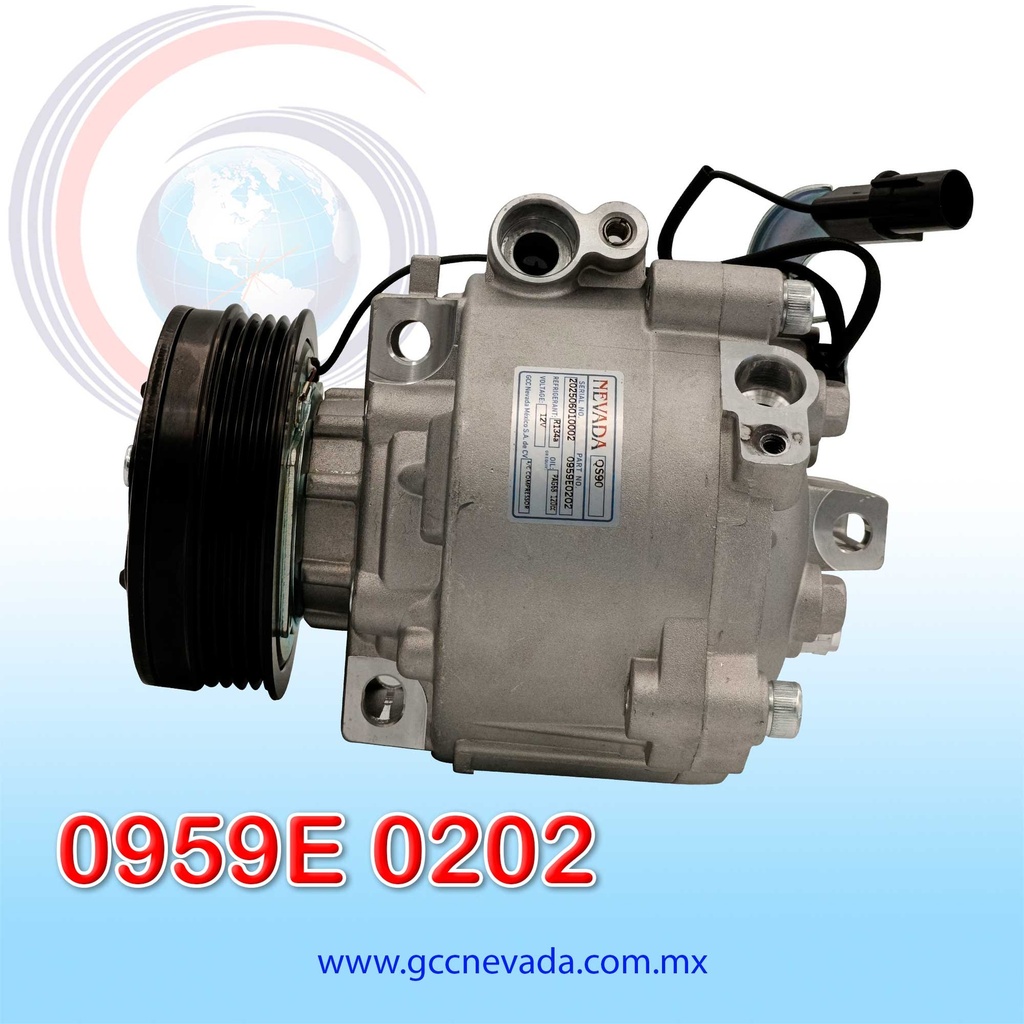 COMPRESOR SUZUKI VITAR LIVE / SX4 AÑO 17-23 1.6L R-134 4PK 96MM 12V QS90 NEVADA ASIA