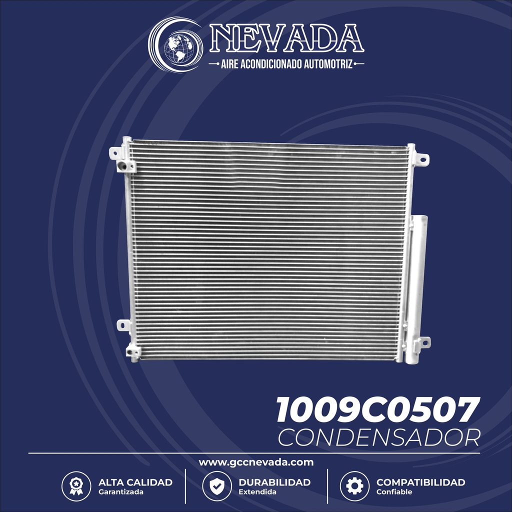 CONDENSADOR HONDA CIVIC AÑO 16/21 R-134-A C/FILTRO 22.7X17.7X12MM NEVADA