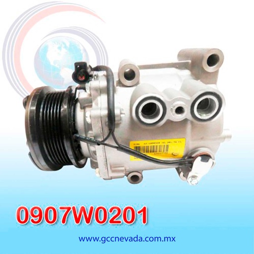 [0907W0201] COMPRESOR FORD FOCUS SCROLL AÑO 07-09 T/P 6PK NEVADA