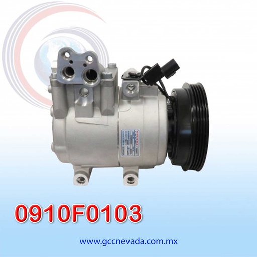 [0910F0103] COMPRESOR HYUNDAI ACCENT AÑO 01-05 4PK NEVADA