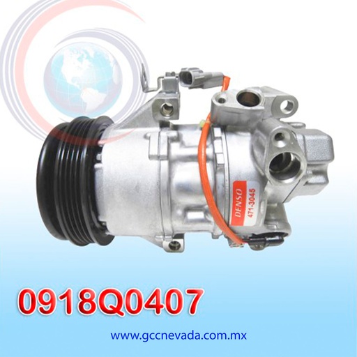 [0918Q0407] COMPRESOR TOYOTA YARIS HBACK AÑO 2008 / SCION XA/XB 04-06 T/P 4PK 12V 5SER09C DENSO JAPON