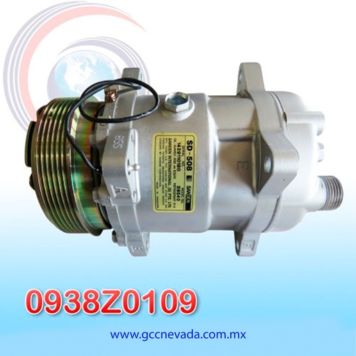 [0938Z0109] COMPRESOR 508 SANDEN R-134-A 8 OREJAS T/ROTOLOCK 6PK 12V SINGAPUR