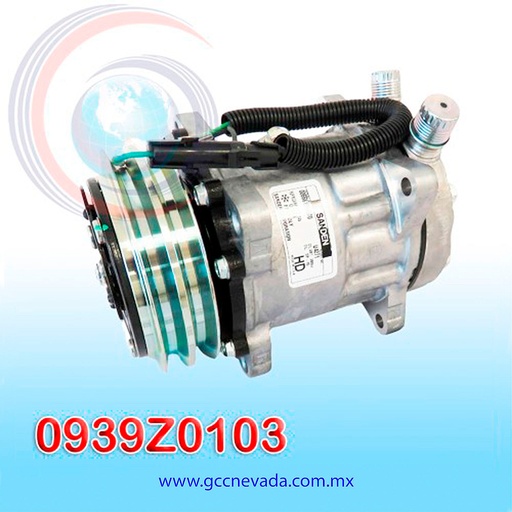 [0939Z0103] COMPRESOR 510 SANDEN R-134-A 8 OREJAS O-RING 2A 24V USA