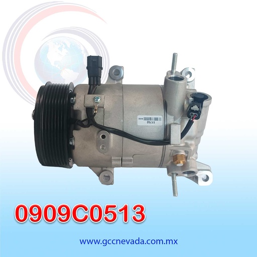 [0909C0513] COMPRESOR HONDA CIVIC 1.5 L4 AÑO 16-24 / CR-V 17-24 TURBOCHARGED 1.5L 7PK 114MM 12V CVC  NEVADA