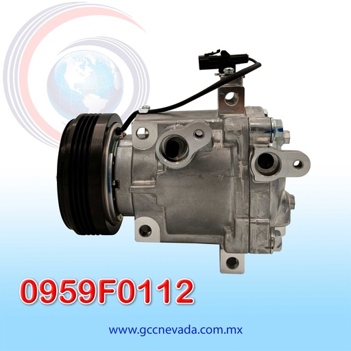 [0959F0112] COMPRESOR SUZUKI SWIFT SPORT AÑO 11-15 1.4/1.6 4PK 95MM 12V QS70 NEVADA