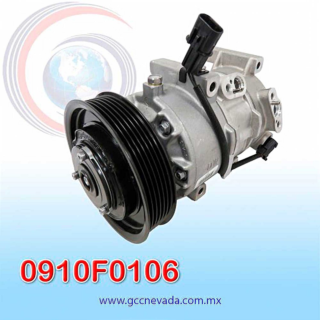 COMPRESOR HYUNDAI ACCENT 11/17 / KIA RIO 12/17 C/VAL ELECT T/P 6PK 12V DVE12 DOOWON KOR