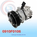 COMPRESOR HYUNDAI ACCENT 11/17 / KIA RIO 12/17 C/VAL ELECT T/P 6PK 12V DVE12 DOOWON KOR