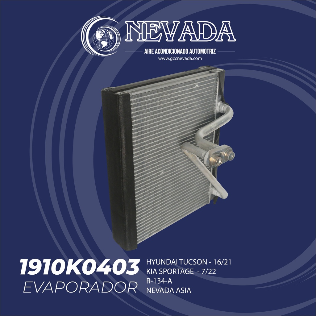 EVAPORADOR HYUNDAI TUCSON AÑO 16/18 NEVADA ASIA
