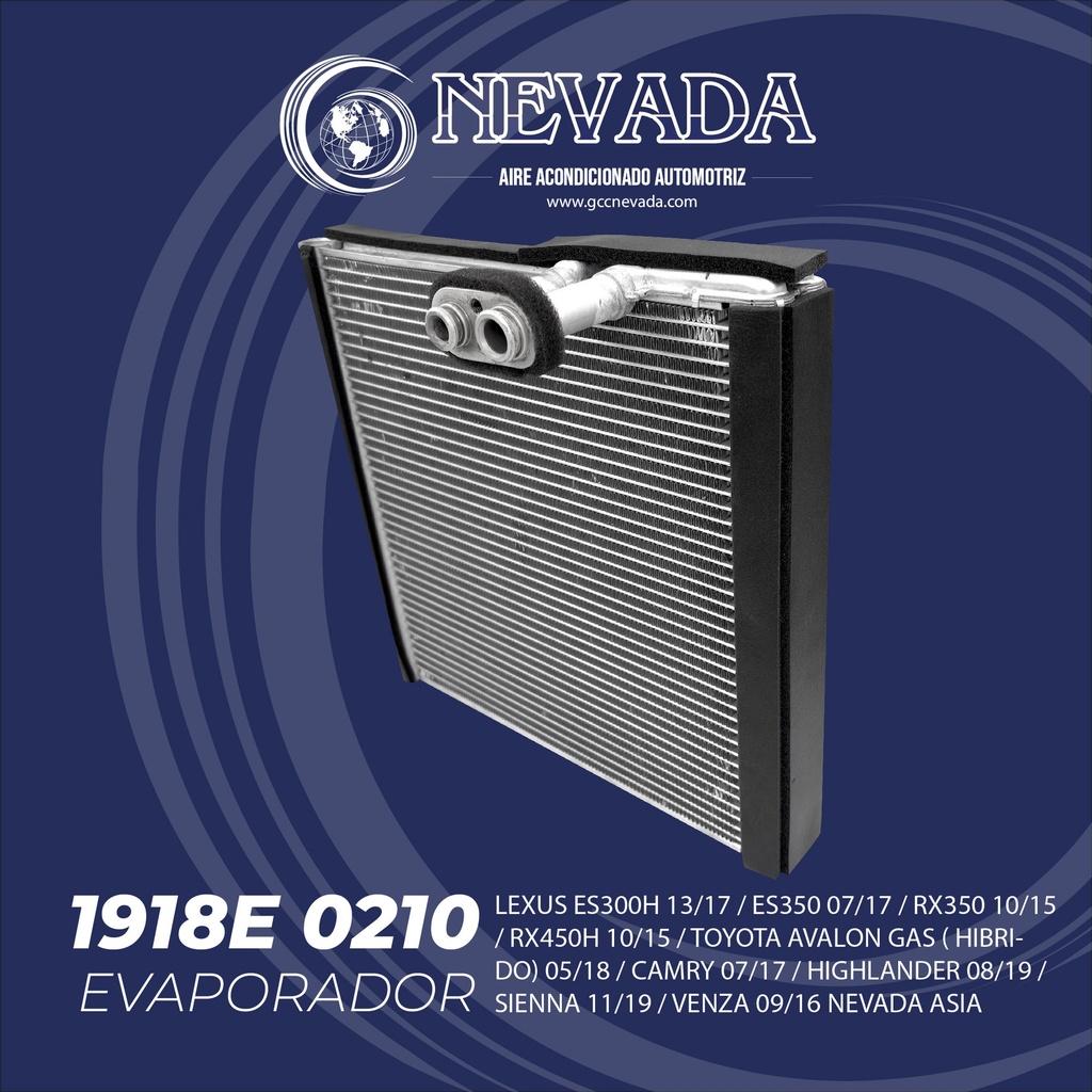 EVAPORADOR LEXUS ES300H 13/17 / ES350 07/17 / RX350 10/15 / RX450H 10/15 / TOYOTA A