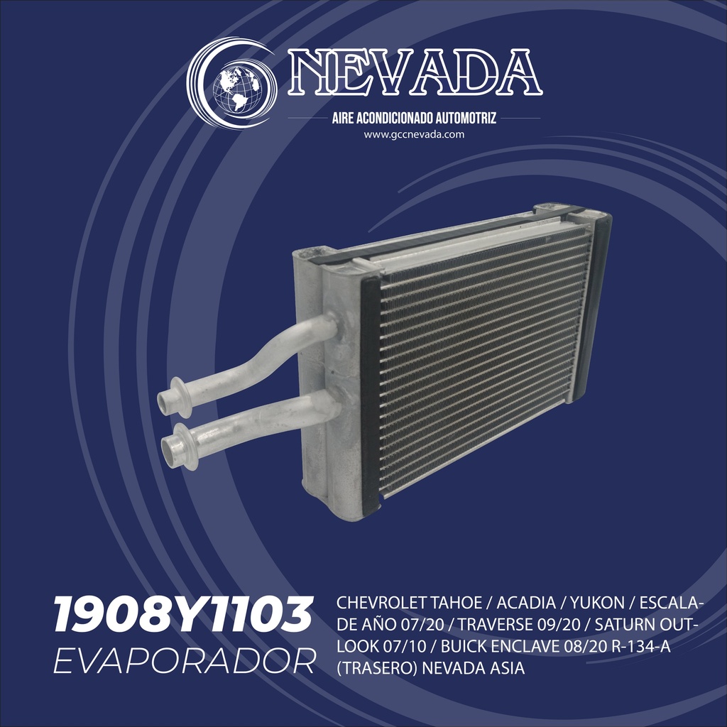 EVAPORADOR SATURN OUTLOOK AÑO 07-10 / GMC YUKON 07-20 / ACADIA 07-20 / CHEVROLET TRAVER