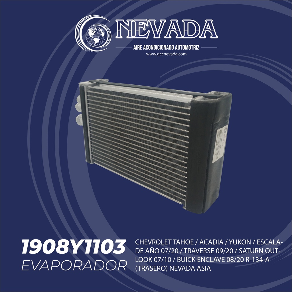 EVAPORADOR SATURN OUTLOOK AÑO 07-10 / GMC YUKON 07-20 / ACADIA 07-20 / CHEVROLET TRAVER