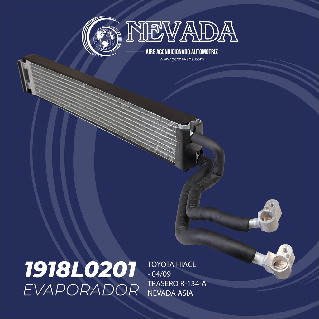EVAPORADOR TOYOTA HIACE TRASERO AÑO 04/09 NEVADA ASIA