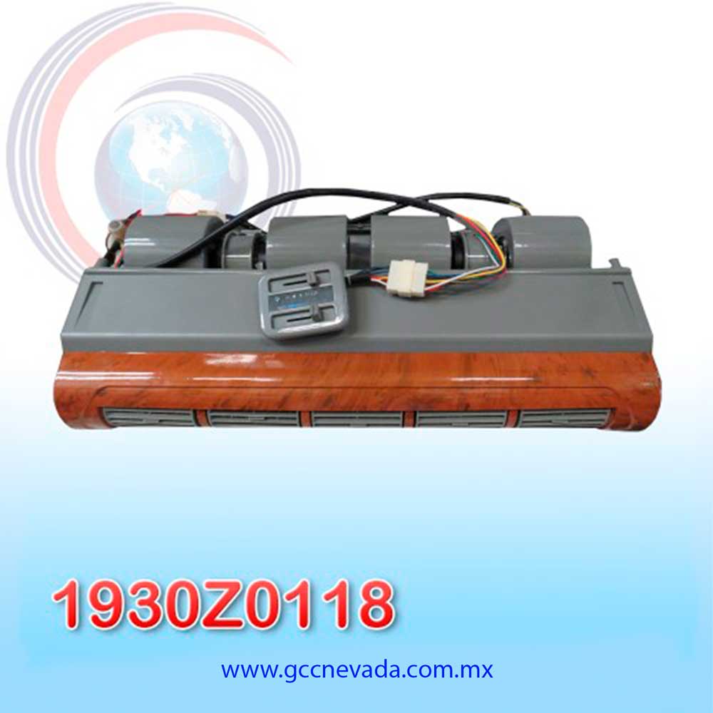 EVAPORADOR UNIV 5 REJILLAS CONCORD (COLOR MADERA) 12V NEVADA ASIA