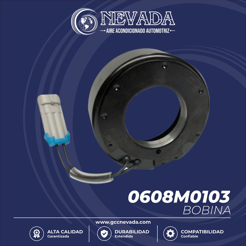 BOBINA CHEVROLET OPEL CORSA V-5 AÑO 96/99 / CHEVY 06/08 12V 103X72X36MM NEVADA