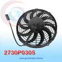 MOTOR ELECTRO VENTIDALOR UNIVERSAL 11" S HELICOIDAL 10 ASPAS 24 V SPAL ITALIA