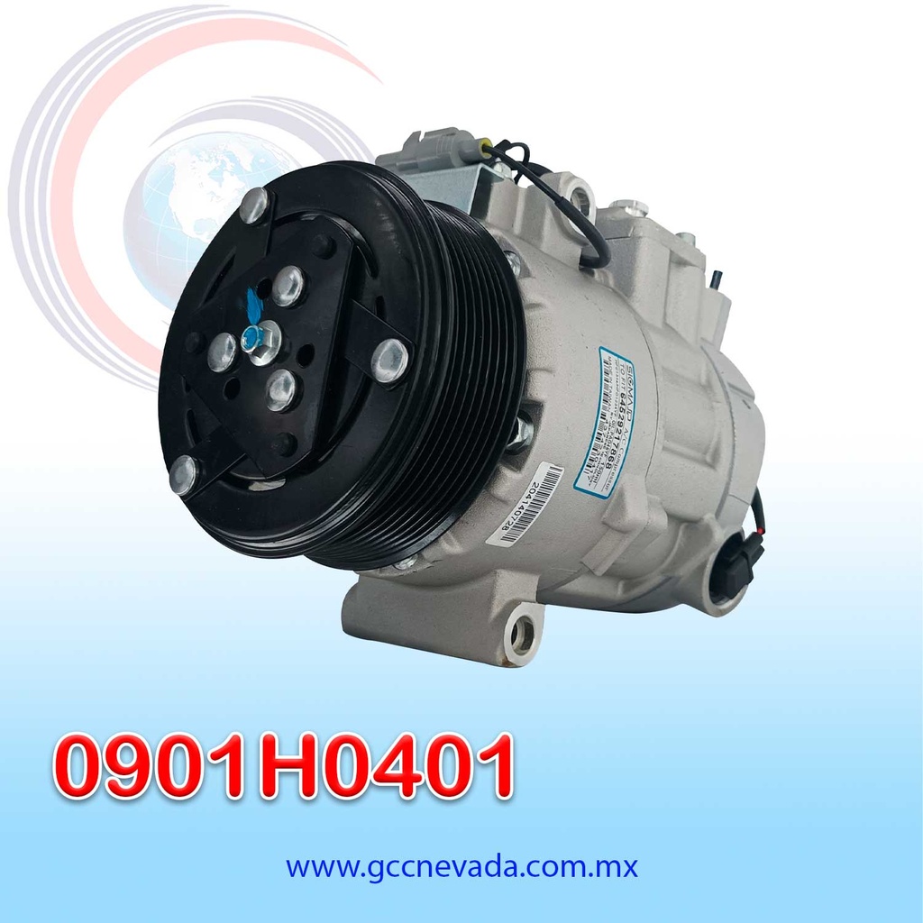 COMPRESOR BMW 335i AÑO 12/15 / 435i 14/16 / 535i 10/16 / 640i 12/18 / 740i 10/15 / M2 16/17 / M3 15/16 / M4 15/17 / X5 11/18 / X6 12/19 7SBU17C 8PK 12V TAIWAN