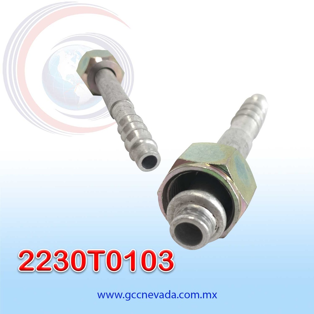FITTING UNIVERSAL ORING 06 (5/16") RECTO T/ACERO (PAQ 10) IMP