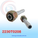 FITTING UNIVERSAL ORING # 08 (13/32") RECTO T/ACERO ( PAQ 10) ASIA
