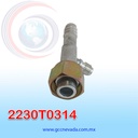 FITTING UNIVERSAL ORING # 10 (1/2") RECTO C/CARGADOR T/ACERO ( PAQ 10)