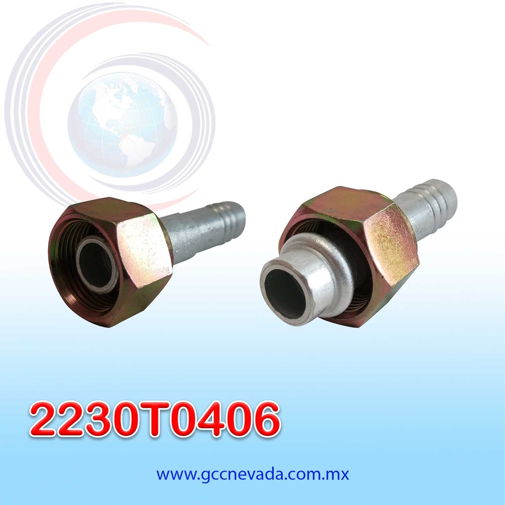 FITTING UNIVERSAL ORING # 12 (5/8") RECTO T/ACERO NEVADA (PAQ 10 ) ASIA