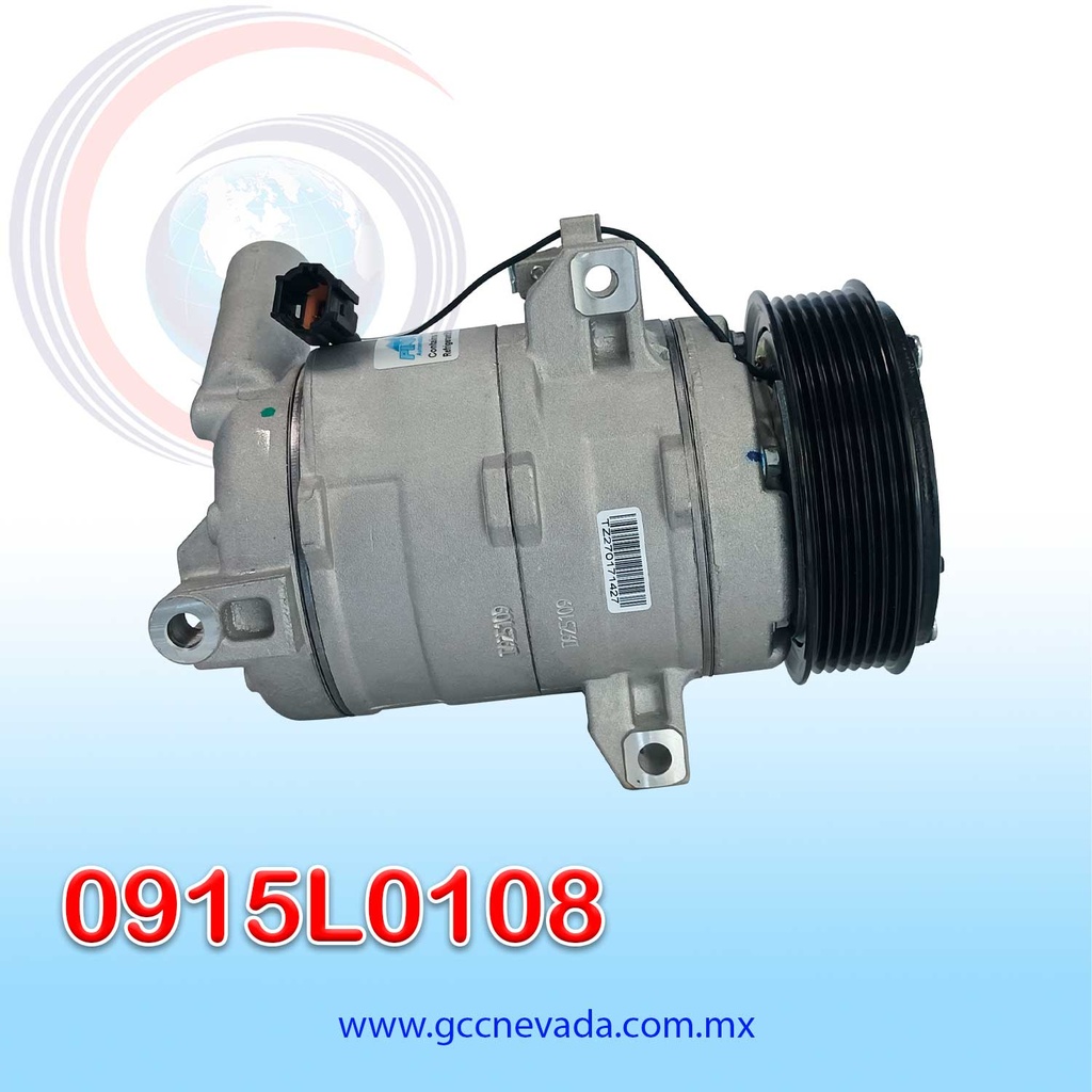COMPRESOR NISSAN NP300 AÑO 16/19 / NV1500/2500/3500 12/21 / PATHFINDER 05/12 / XTERRA 05/07  GASOLINA DKS17D PV7 7PK 115MM 12V R-134-A  ASIA