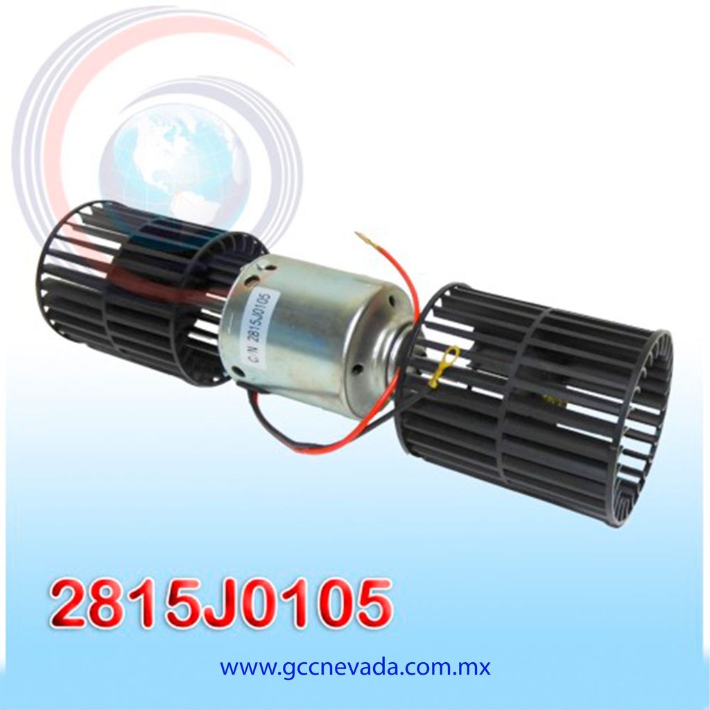 BLOWER MOTOR NISSAN URVAN AÑO 02/11 2 EJES CWW GIRO DERECHO 12V C/T NEVADA ASIA