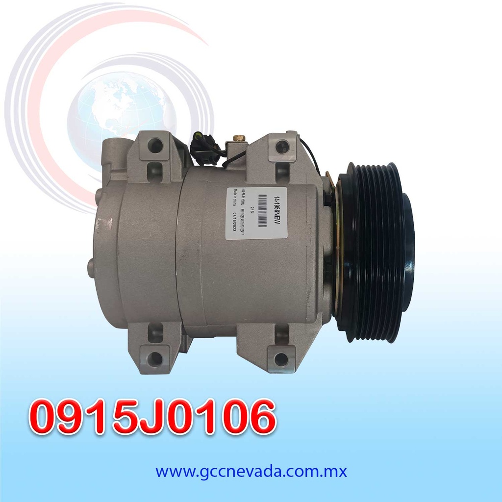 COMPRESOR NISSAN URVAN AÑO 10/19 GASOLINA DKS17D7 GRV08 7PK  12V R-134-A  ASIA