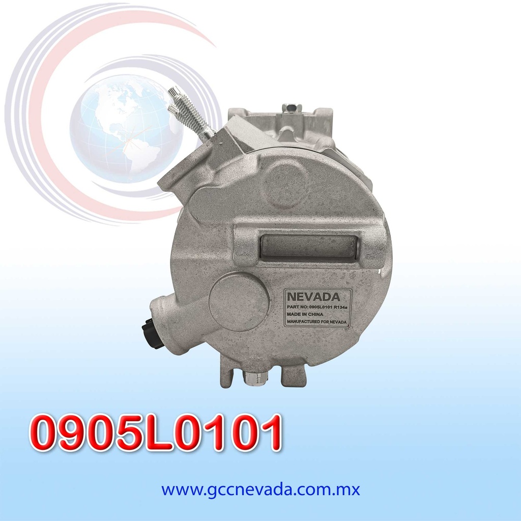 COMPRESOR DODGE JOURNEY 2.4L AÑO 09/20 / AVENGER 08/14 / CHRYSLER SEBRING 07/10 / 200 11/14 T/P 6PK R-134-A 12V 120MM 6SEU16C NEVADA ASIA