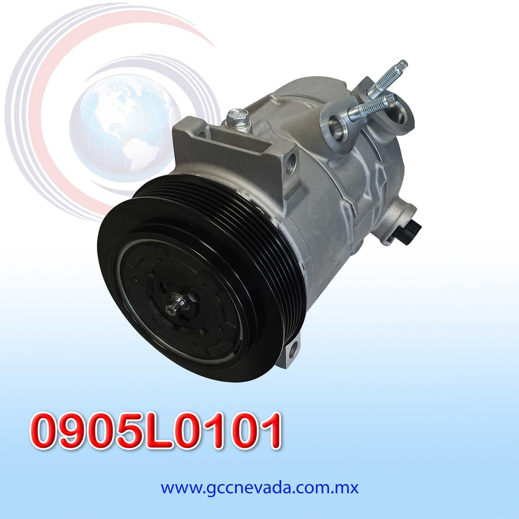 COMPRESOR DODGE JOURNEY 2.4L AÑO 09/20 / AVENGER 08/14 / CHRYSLER SEBRING 07/10 / 200 11/14 T/P 6PK R-134-A 12V 120MM 6SEU16C NEVADA ASIA