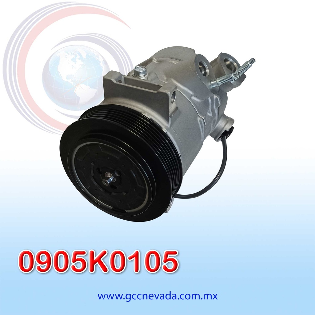 COMPRESOR DODGE CALIBER 2.4L AÑO 09/12 / JEEP COMPASS / PATRIOT 2.4L 09/17 T/P 6PK 125MM 12V 6SEU16C NEVADA ASIA