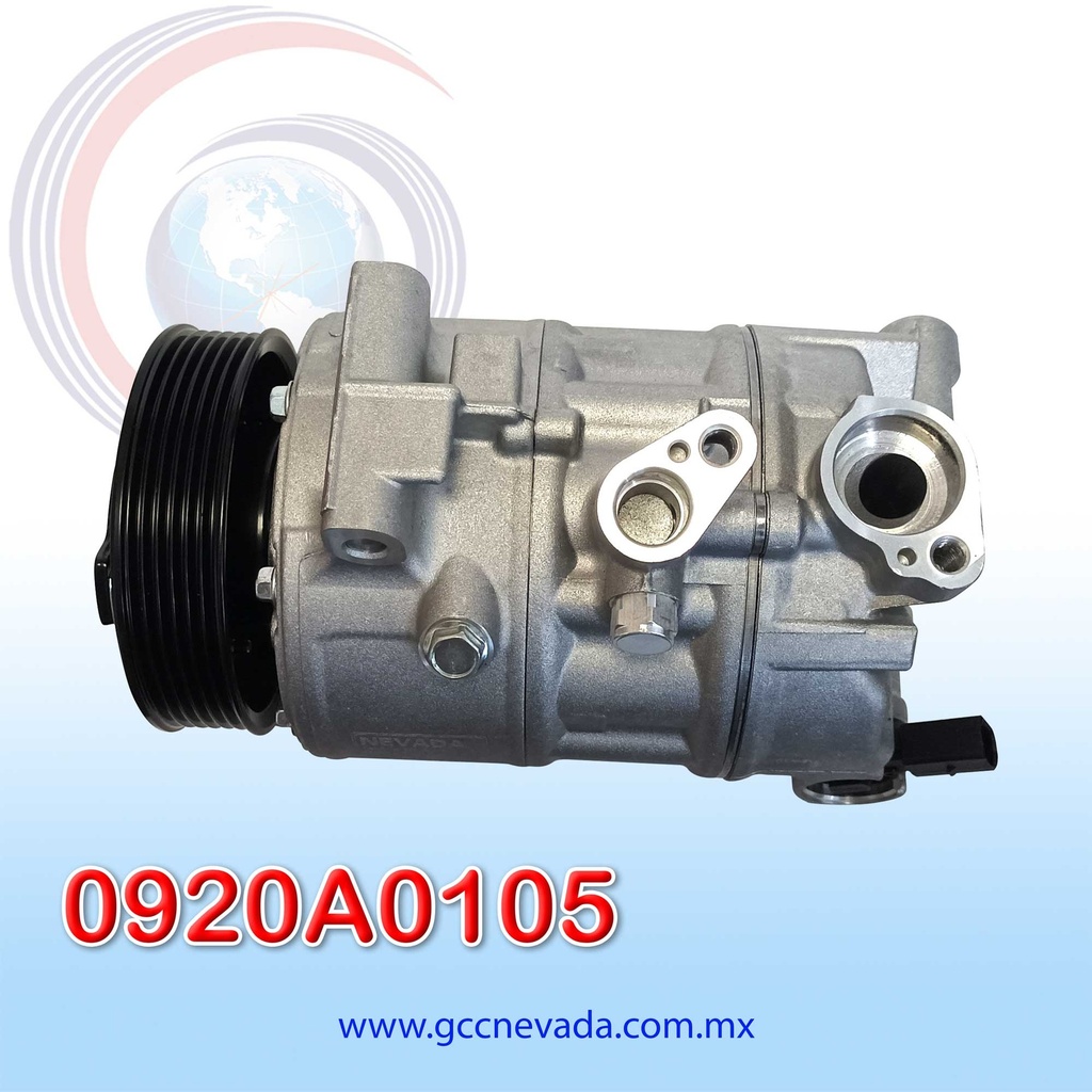 COMPRESOR  VOLKSWAGEN GOLF AÑO 06/14 / JETTA 05/16 / AMAROK 13/18 8886 T/P 6PK 110MM 12V NEVADA ASIA